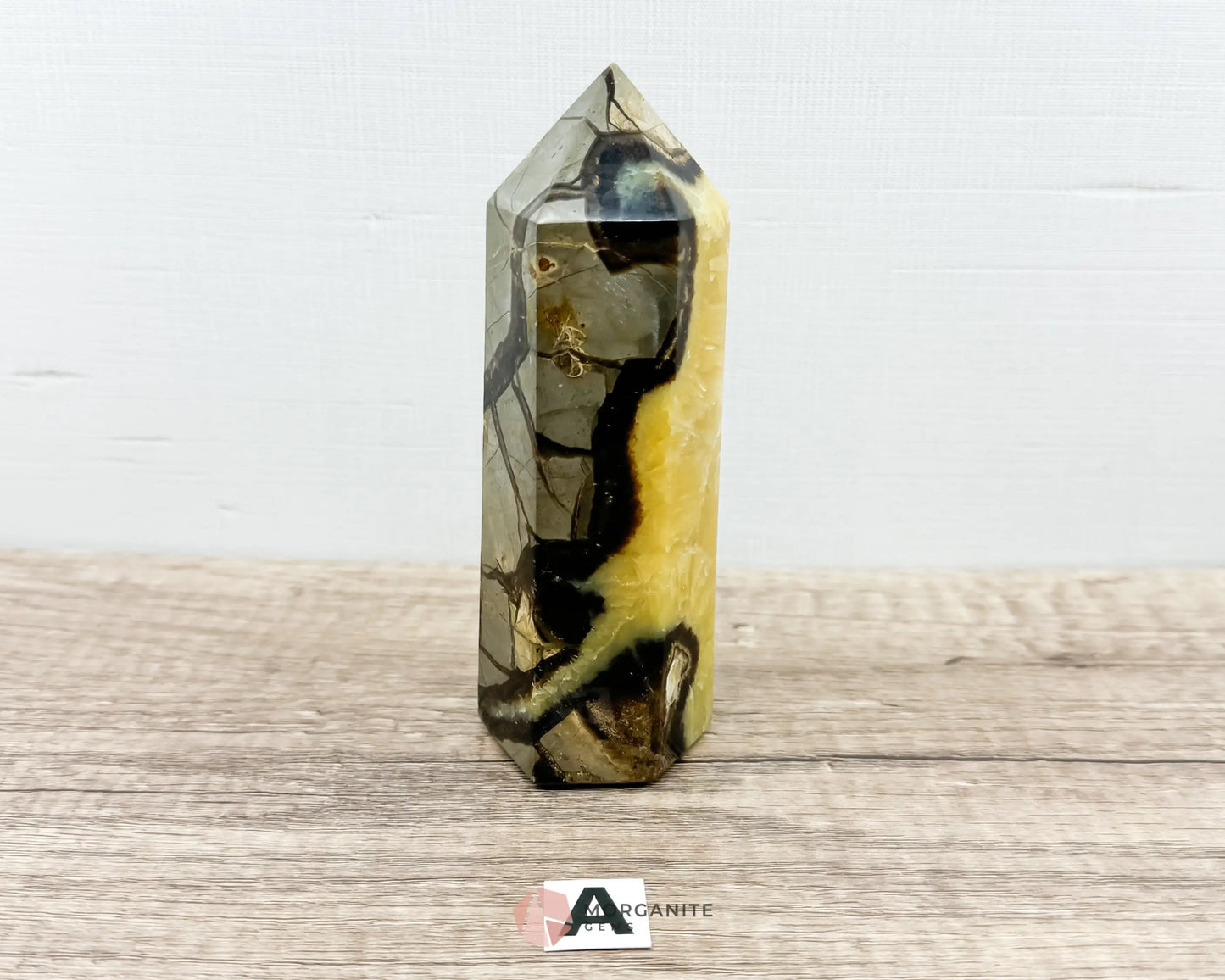 Septarian Nodule Standing Point Dragon Stone-Morganite Gems