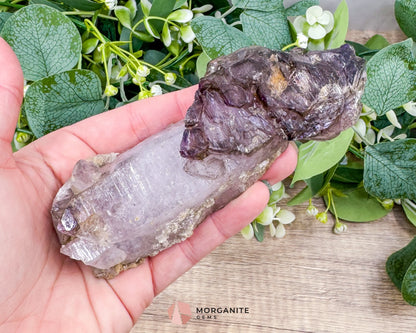 Shangaan Amethyst – 242g Rare Raw Crystal Wand for Intuition Higher Consciousness & Energy Work - Metaphysical Crystals