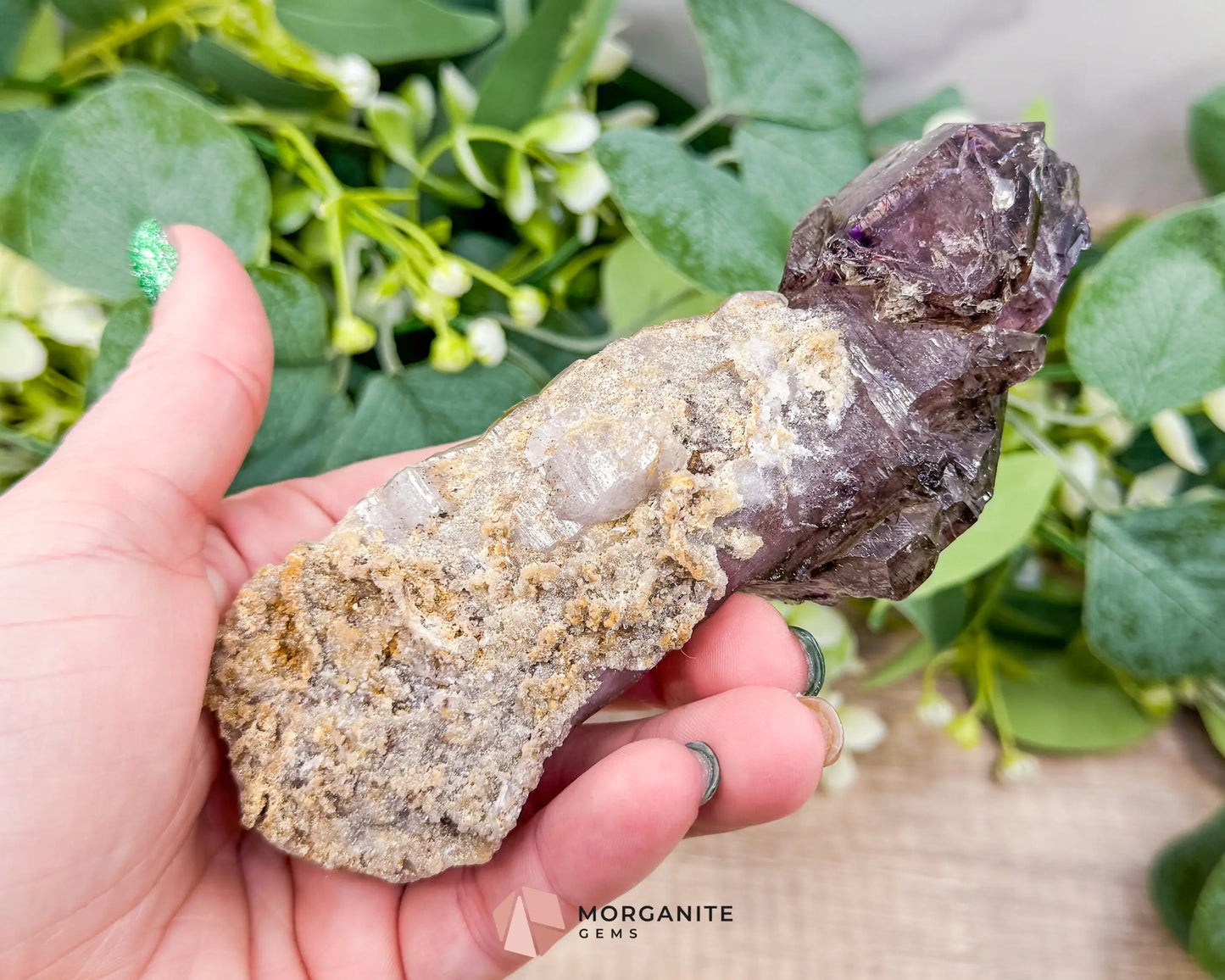 Shangaan Amethyst – 242g Rare Raw Crystal Wand for Intuition Higher Consciousness & Energy Work - Metaphysical Crystals