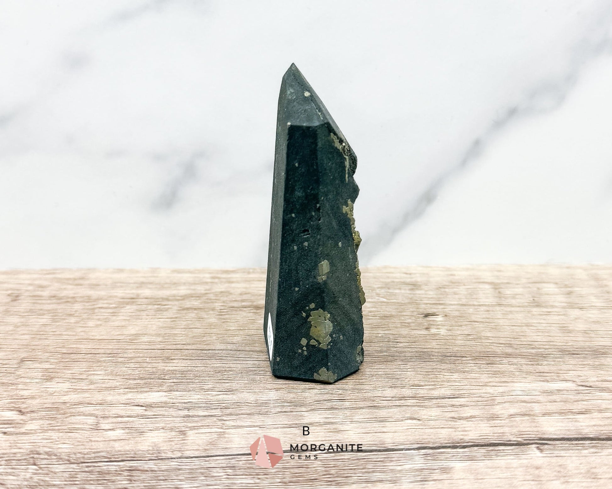 Shungite with Pyrite Towers – Natural Energy Amplifiers for Harmonious Spaces-Morganite Gems