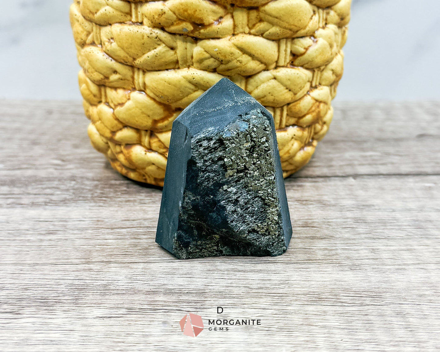 Shungite with Pyrite Towers – Natural Energy Amplifiers for Harmonious Spaces-Morganite Gems