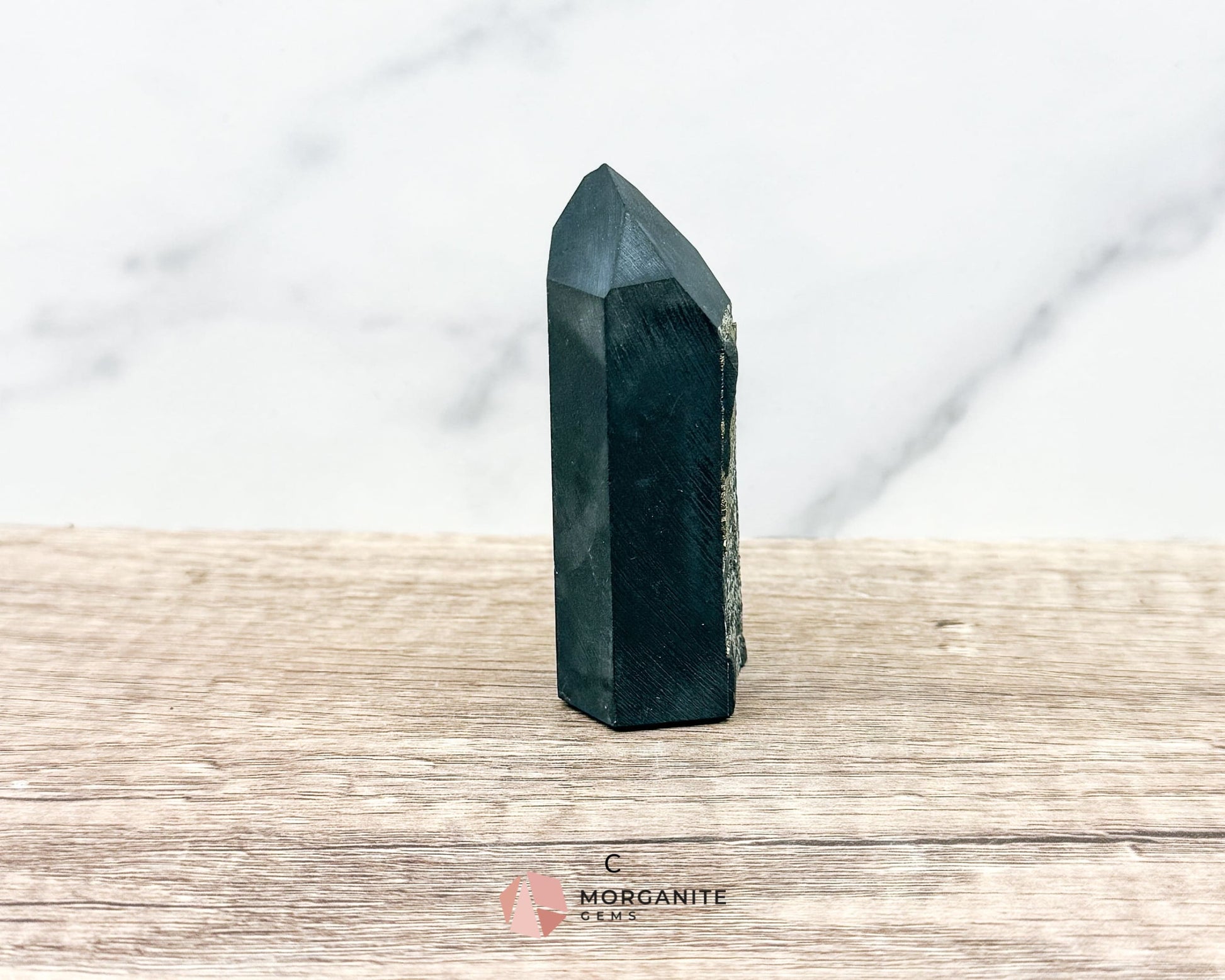 Shungite with Pyrite Towers – Natural Energy Amplifiers for Harmonious Spaces-Morganite Gems