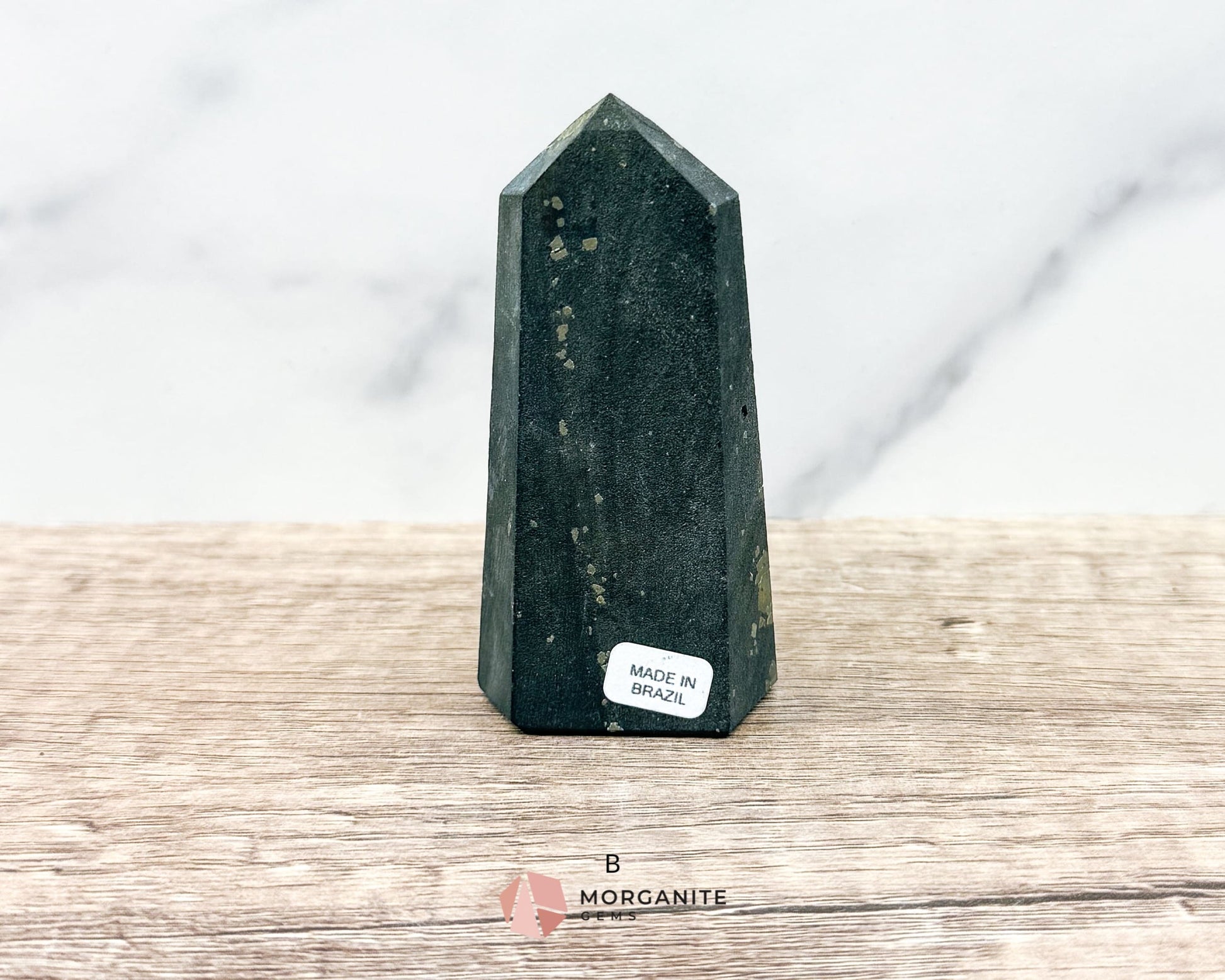 Shungite with Pyrite Towers – Natural Energy Amplifiers for Harmonious Spaces-Morganite Gems