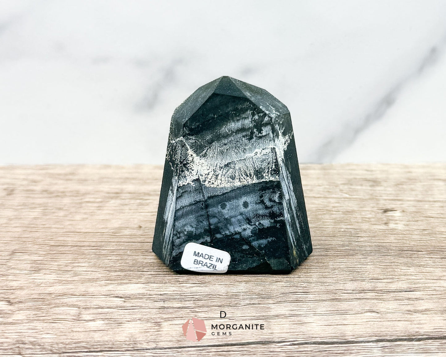 Shungite with Pyrite Towers – Natural Energy Amplifiers for Harmonious Spaces-Morganite Gems