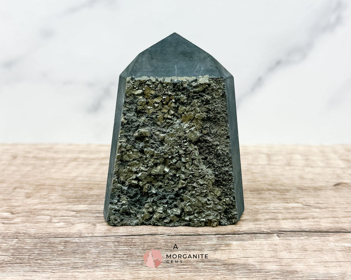 Shungite with Pyrite Towers – Natural Energy Amplifiers for Harmonious Spaces-Morganite Gems