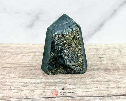 Shungite with Pyrite Towers – Natural Energy Amplifiers for Harmonious Spaces-Morganite Gems