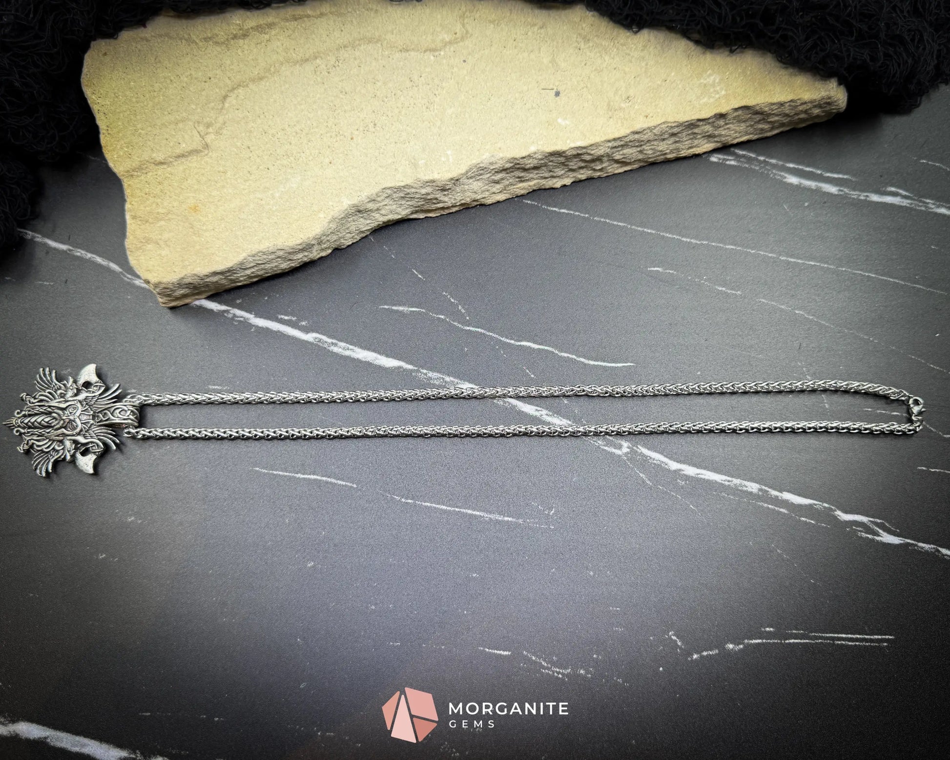 Odin Viking Warrior Pendant Necklace – Norse God Amulet on 60cm Chain