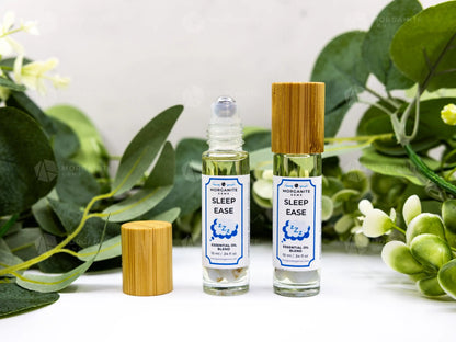 Sleep Ease Roll-On Essential Oil Blend-Morganite Gems