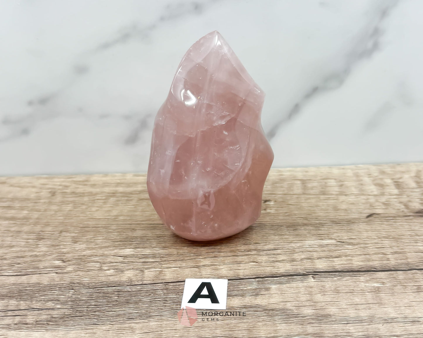 Small Rose Quartz Flame-Morganite Gems