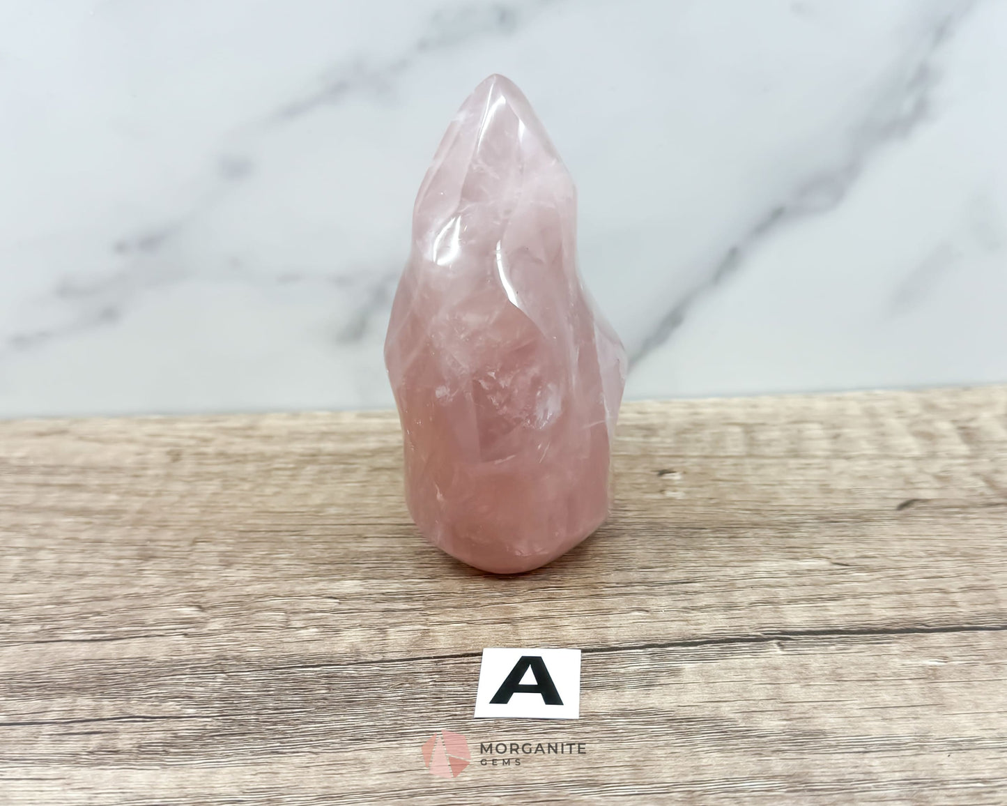 Small Rose Quartz Flame-Morganite Gems