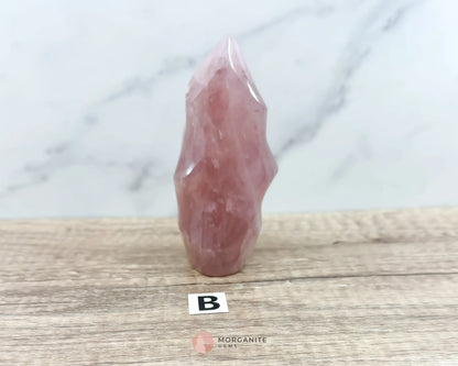 Small Rose Quartz Flame-Morganite Gems