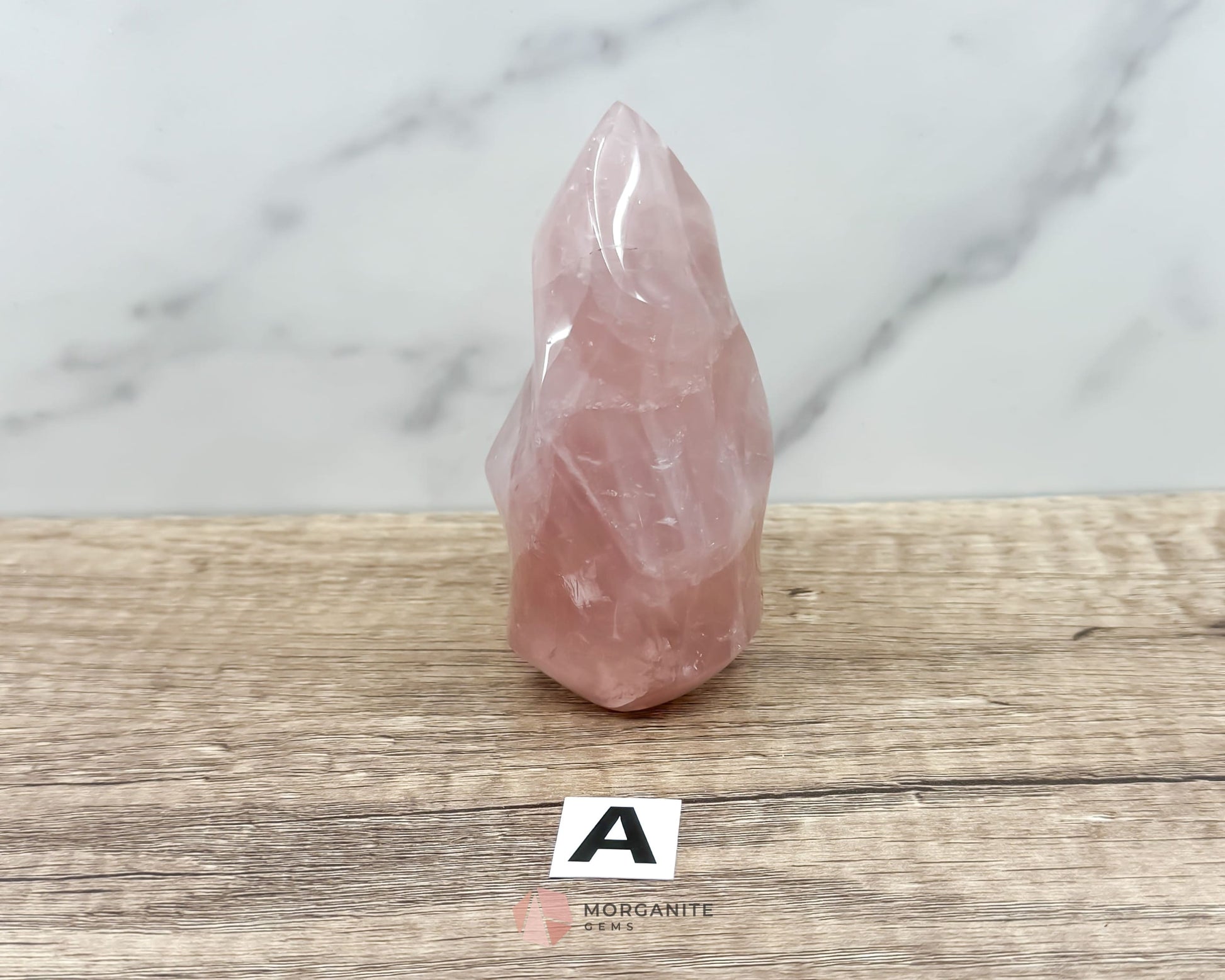 Small Rose Quartz Flame-Morganite Gems