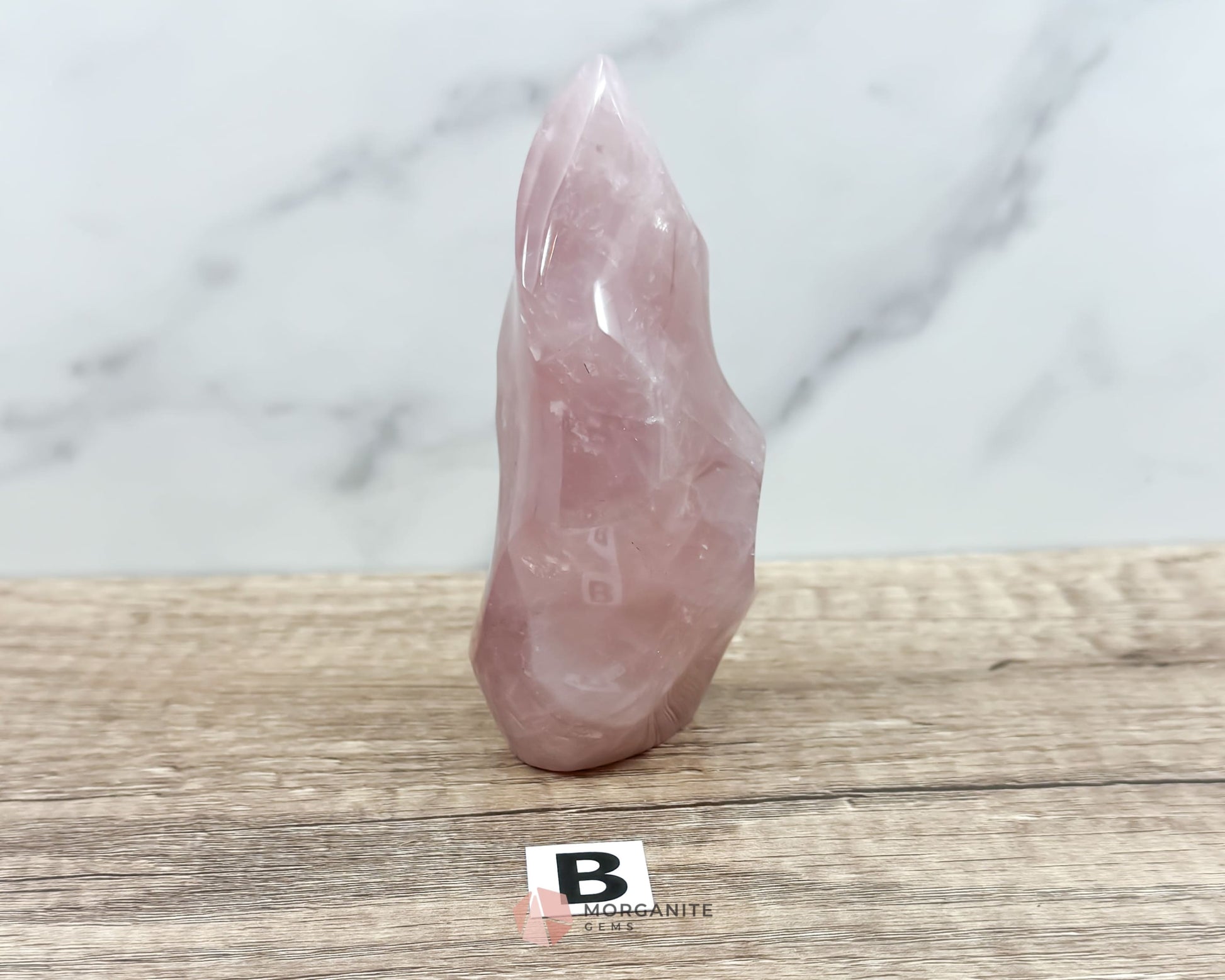 Small Rose Quartz Flame-Morganite Gems