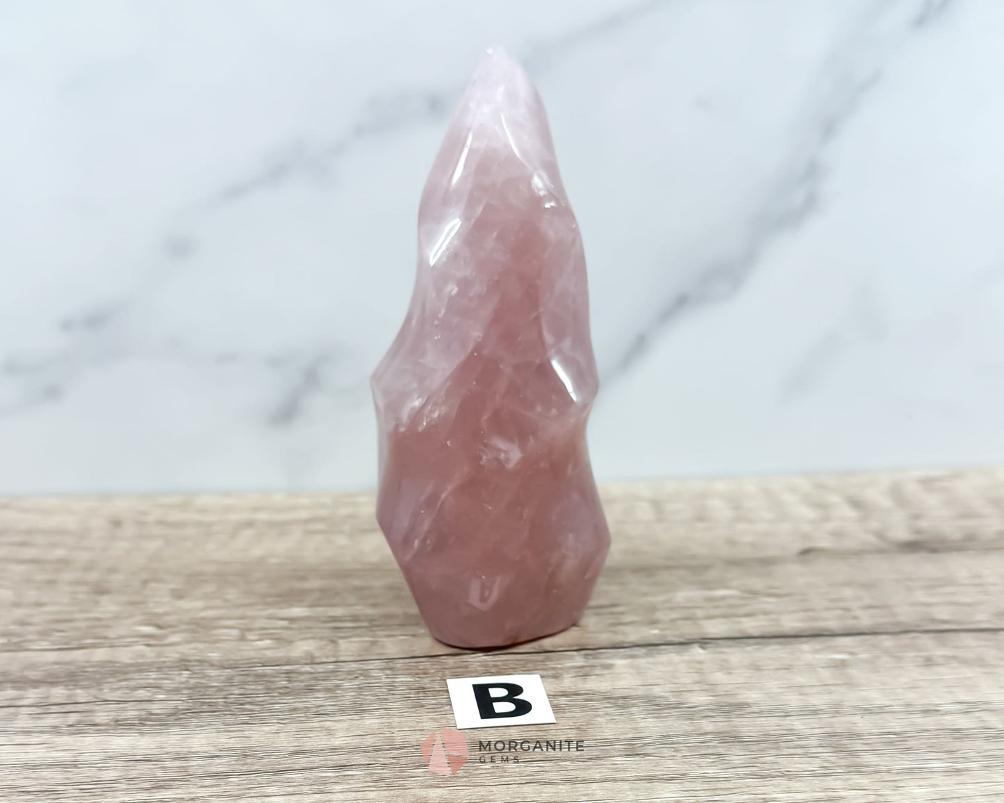 Small Rose Quartz Flame-Morganite Gems