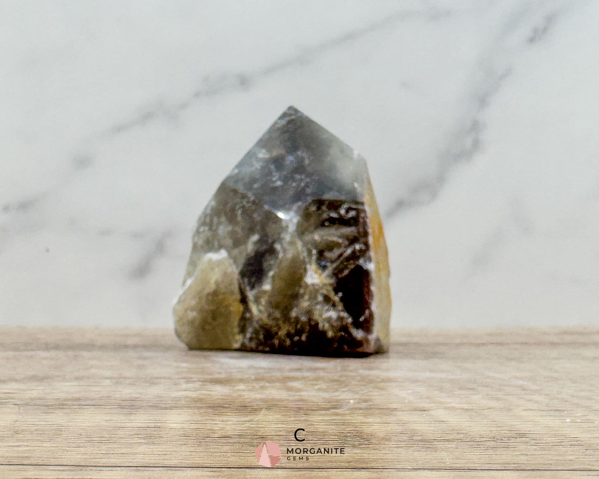 Smoky Quartz Half Rough Cut Base Point – Grounding & Protective Energy Crystal - Metaphysical Crystals