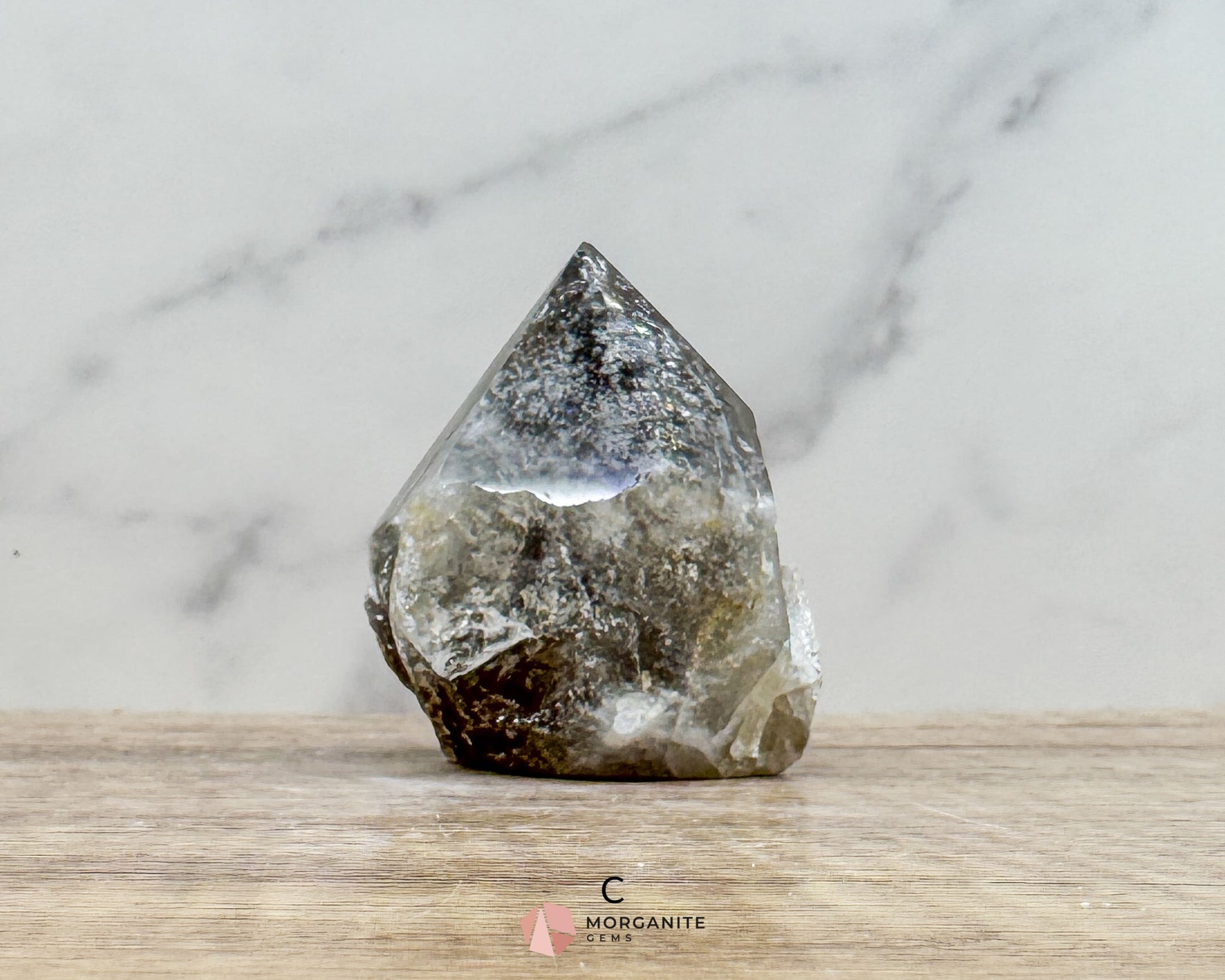 Smoky Quartz Half Rough Cut Base Point – Grounding & Protective Energy Crystal - Metaphysical Crystals