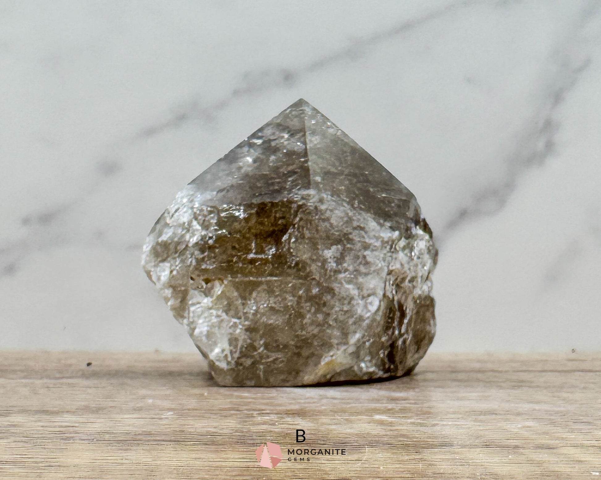 Smoky Quartz Half Rough Cut Base Point – Grounding & Protective Energy Crystal - Metaphysical Crystals