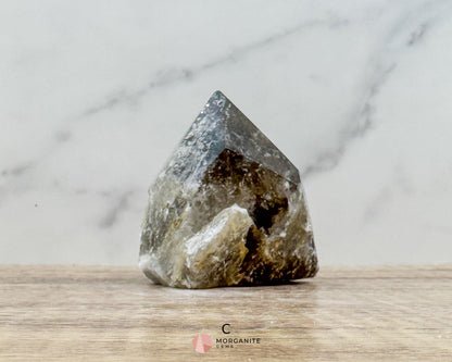 Smoky Quartz Half Rough Cut Base Point – Grounding & Protective Energy Crystal - Metaphysical Crystals