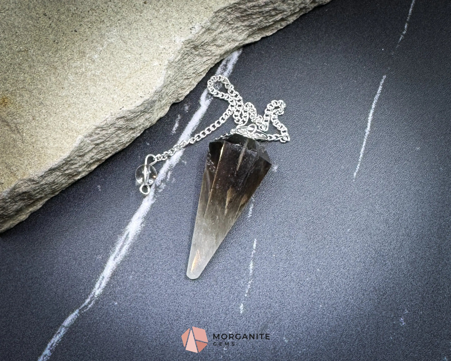 Smoky Quartz Pendulum for Grounding Protection & Energy Detox - Metaphysical Crystals