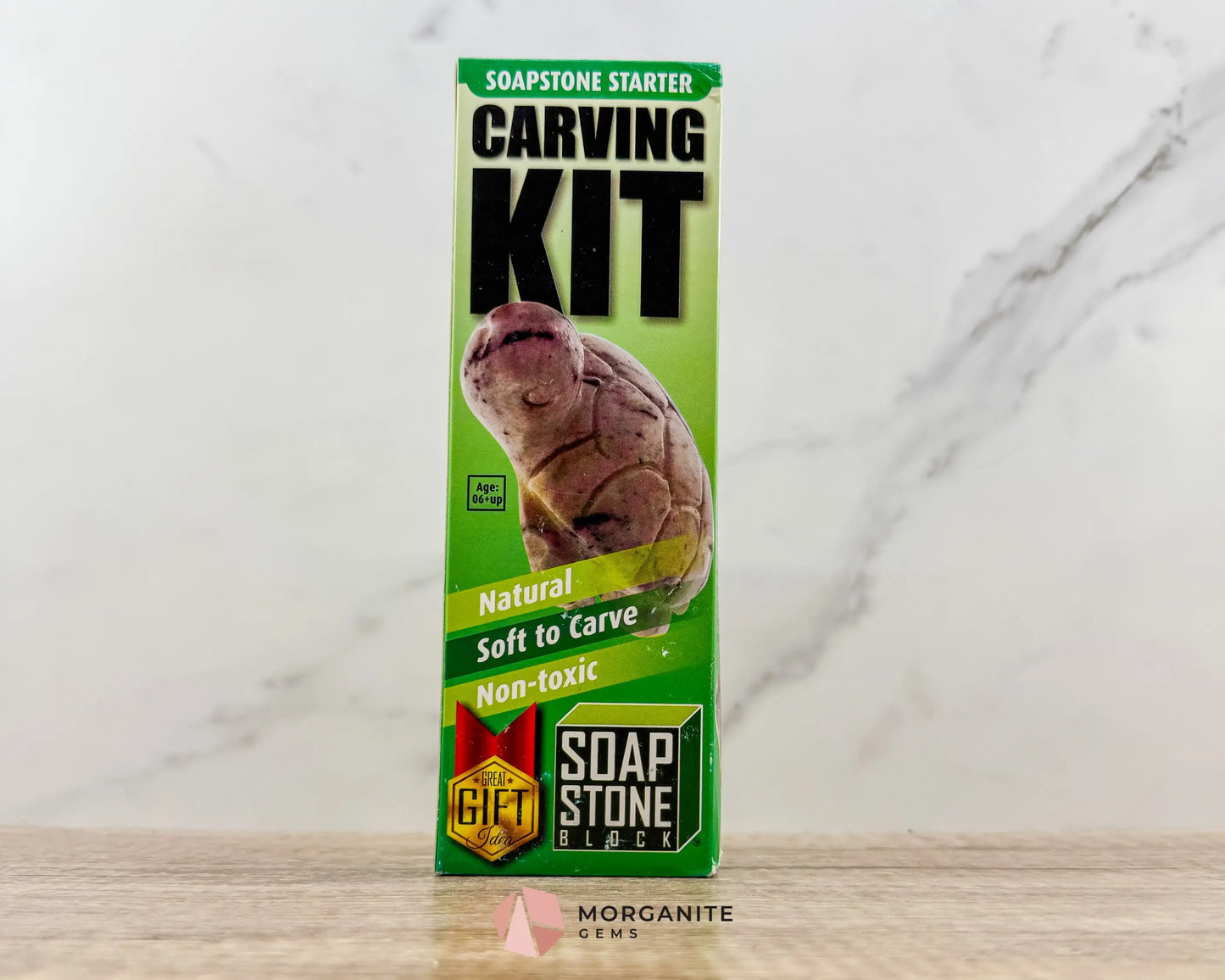 Soapstone Carving Kit – Create Your Own 3D Animal Sculpture-Morganite Gems