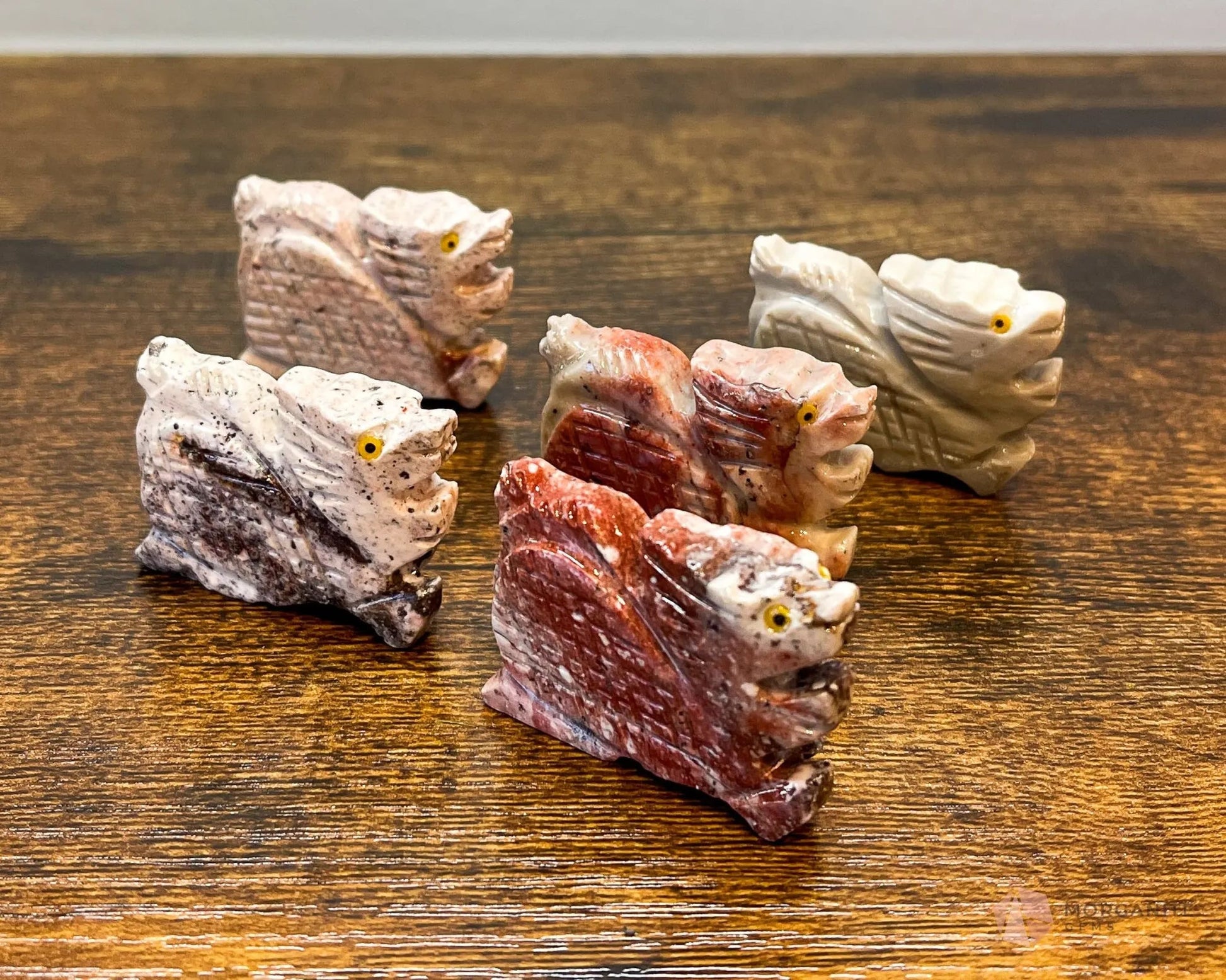 Soapstone Carvings-Morganite Gems