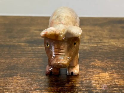 Soapstone Carvings-Morganite Gems