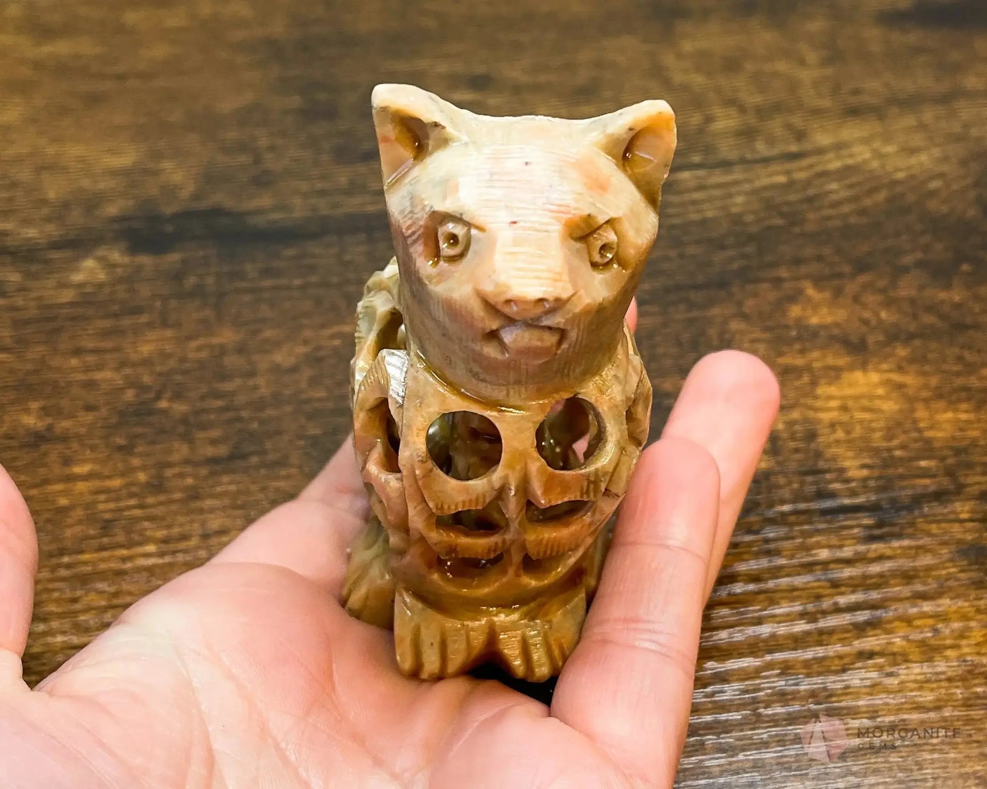 Soapstone Carvings-Morganite Gems