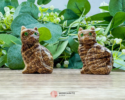 Soapstone Cat (2”) – Hand-Carved Symbol of Independence Protection & Mystery - Metaphysical Crystals