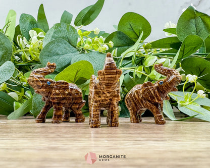 Soapstone Elephant (2”) – Hand-Carved Symbol of Strength Wisdom & Good Luck - Metaphysical Crystals