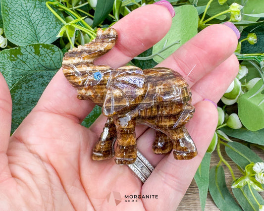 Soapstone Elephant (2”) – Hand-Carved Symbol of Strength Wisdom & Good Luck - Metaphysical Crystals