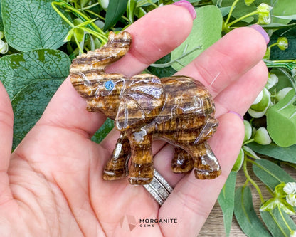 Soapstone Elephant (2”) – Hand-Carved Symbol of Strength Wisdom & Good Luck - Metaphysical Crystals
