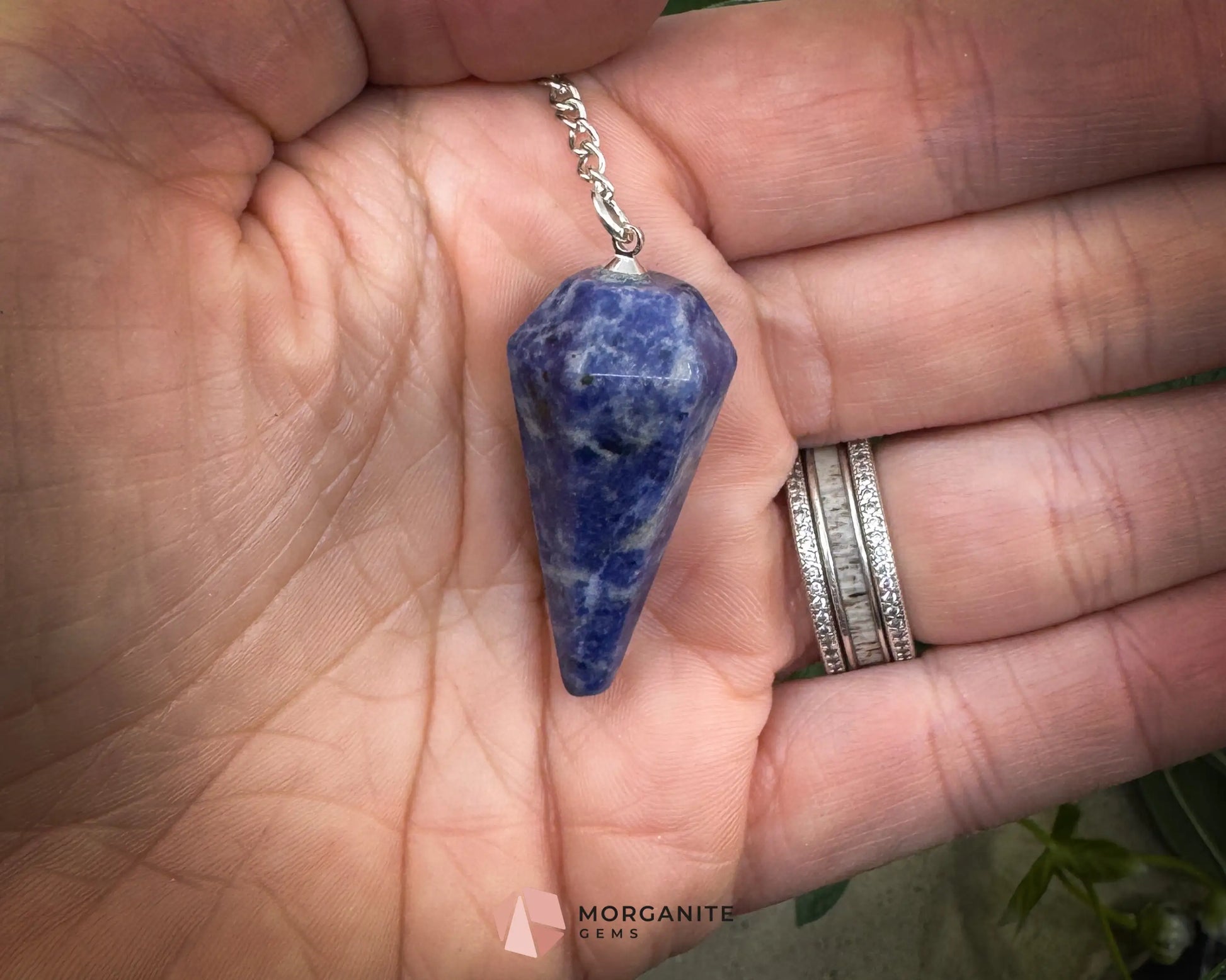 Sodalite Pendulum for Insight Mental Clarity & Spiritual Truth - Metaphysical Crystals