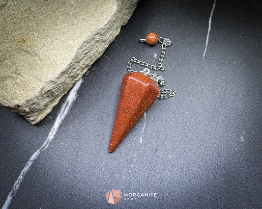 Goldstone Pendulum for Ambition Motivation & Personal Drive - Metaphysical Crystals