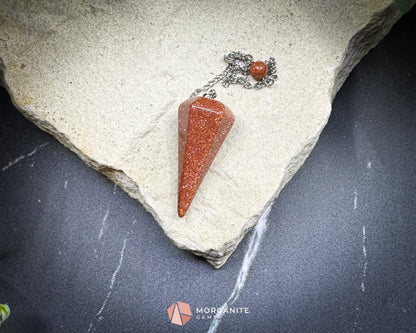 Goldstone Pendulum for Ambition Motivation & Personal Drive - Metaphysical Crystals
