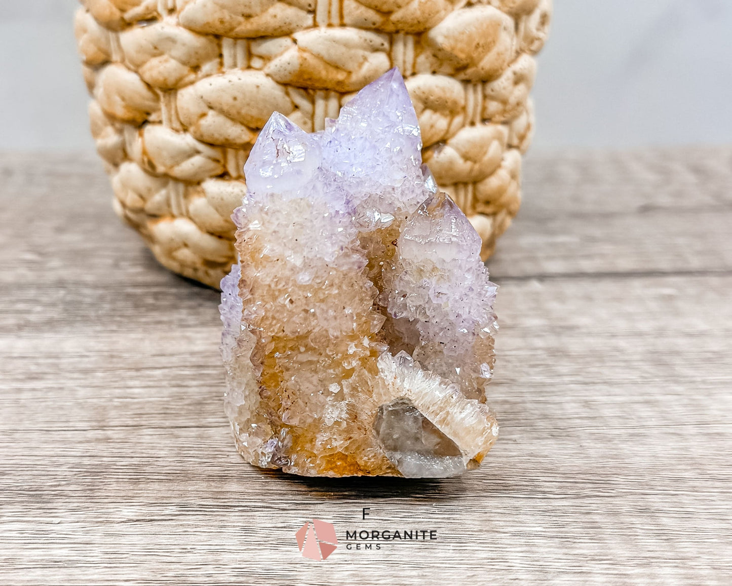 Spirit (Cactus) Quartz Specimens – Unique Natural Crystal Clusters for Spiritual Growth and Healing-Morganite Gems