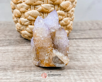 Spirit (Cactus) Quartz Specimens – Unique Natural Crystal Clusters for Spiritual Growth and Healing-Morganite Gems