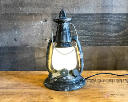 Stone Carved Lantern-Morganite Gems