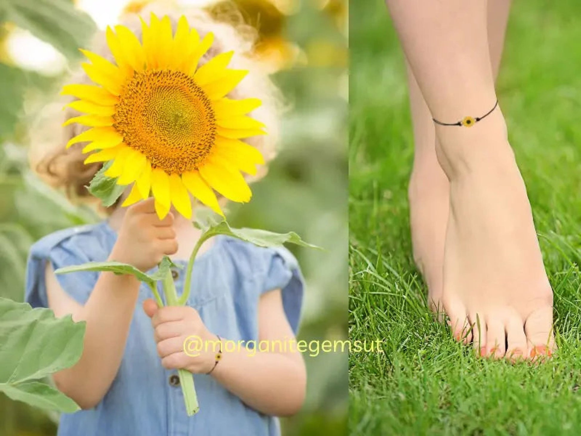 Sunflower Bracelet-Morganite Gems