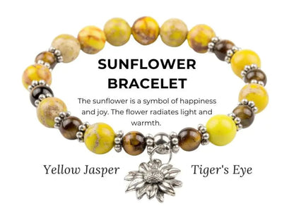 Sunflower Gemstone Bracelet-Morganite Gems