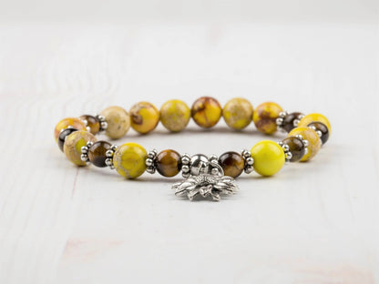 Sunflower Gemstone Bracelet-Morganite Gems