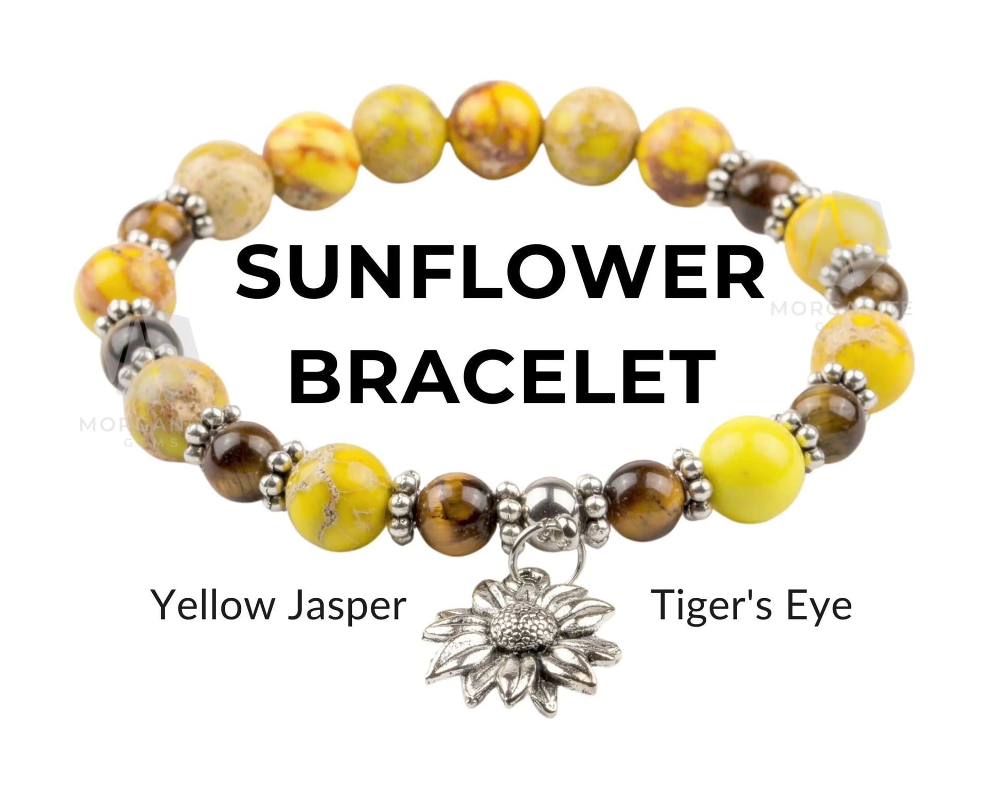 Sunflower Gemstone Bracelet-Morganite Gems