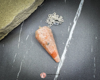 Sunstone Pendulum for Joy Confidence & Solar Energy - Metaphysical Crystals