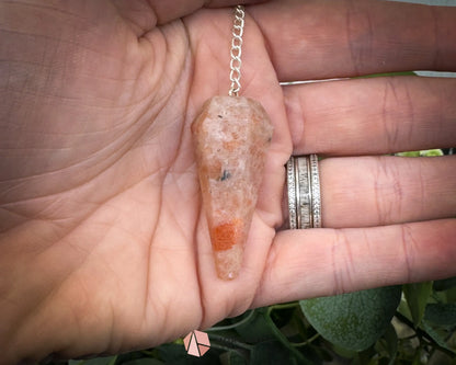 Sunstone Pendulum for Joy Confidence & Solar Energy - Metaphysical Crystals