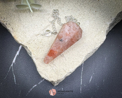 Sunstone Pendulum for Joy Confidence & Solar Energy - Metaphysical Crystals