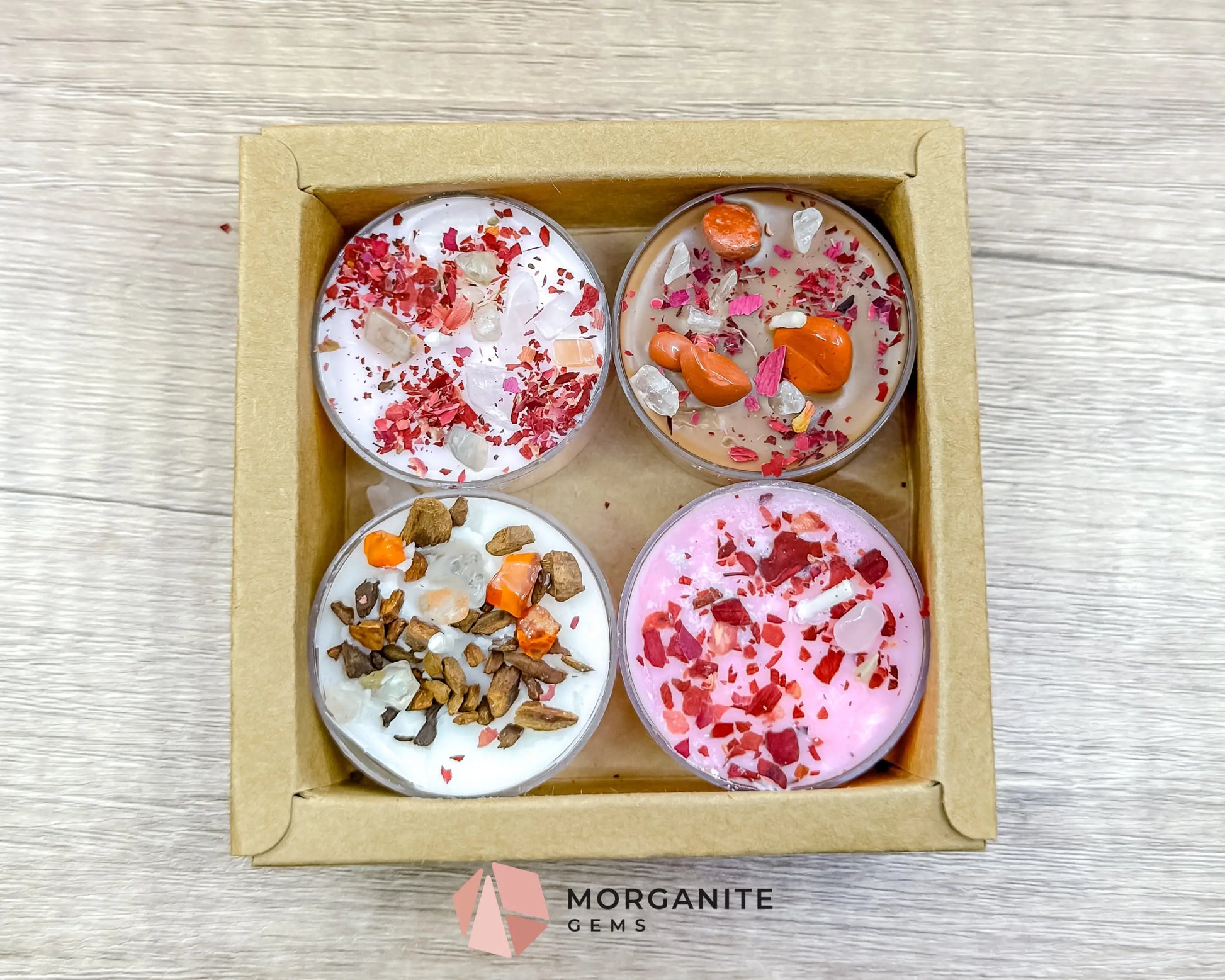 Sweetheart Tea Light Candle Set | Valentine Soy Tea Lights | Romantic Gift Set | Pink & Cozy Scents