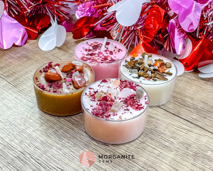 Sweetheart Tea Light Candle Set | Valentine Soy Tea Lights | Romantic Gift Set | Pink & Cozy Scents