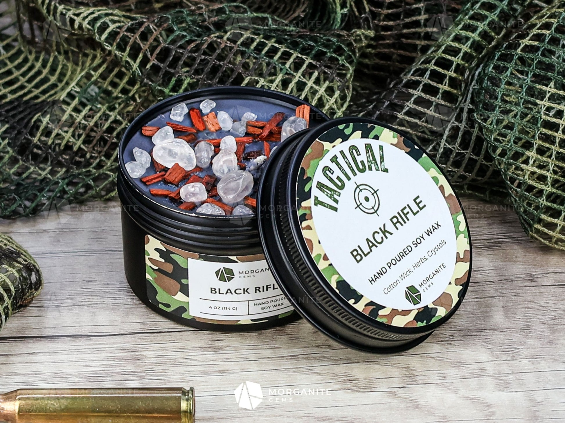 Tactical Candles for Men-Morganite Gems