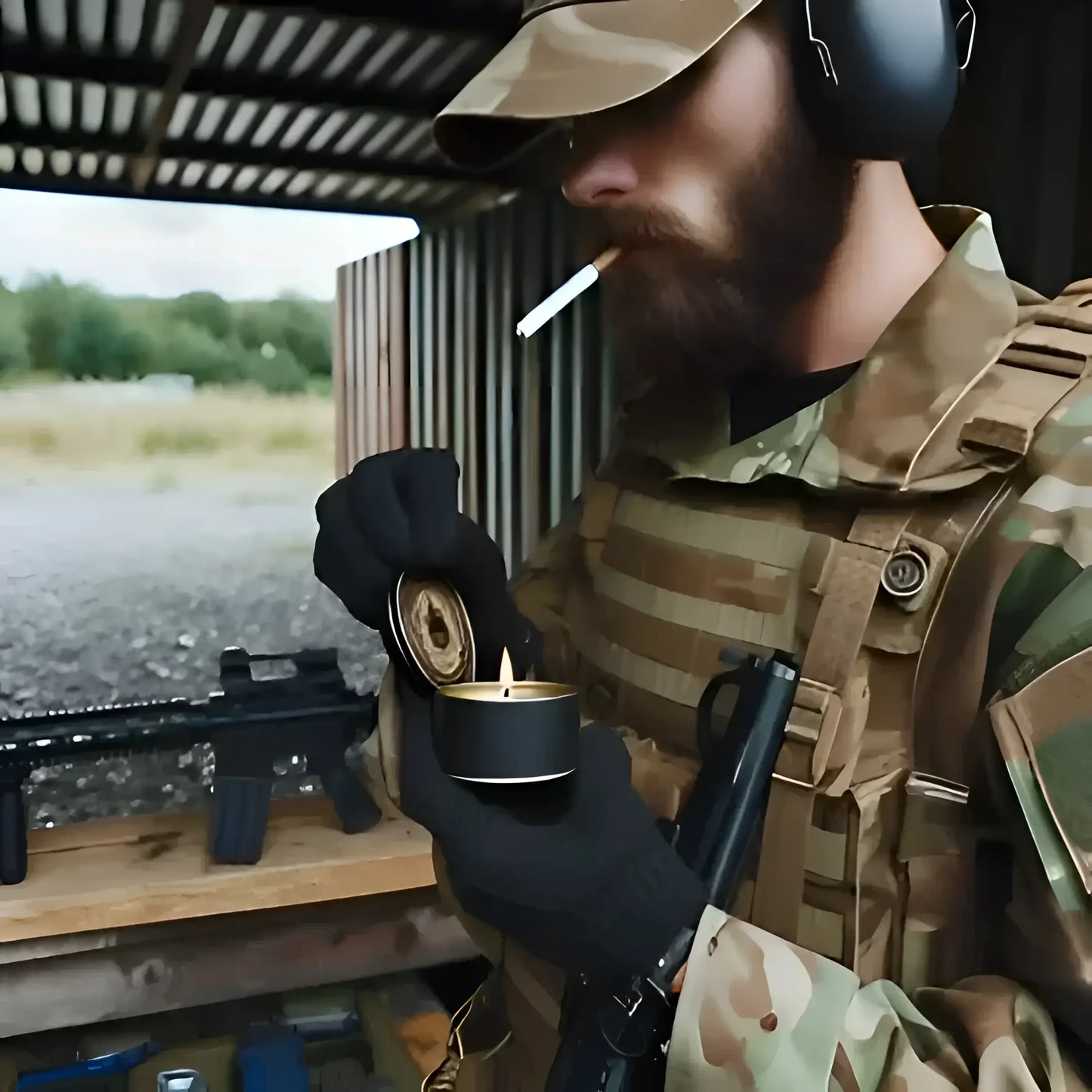 Tactical Candles for Men-Morganite Gems