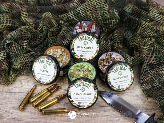 Tactical Candles for Men-Morganite Gems