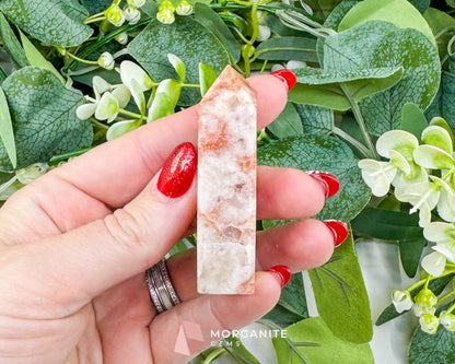 Tangerine Dogtooth Calcite Point No. 1 (2.2oz) – Natural Wolftooth Crystal for Creativity & Vitality